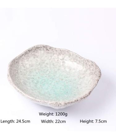 Snack Dip Bowls Dishware Japanese Ceramic Bowl Large Bowl of Pasta Bowl Soup Bowl Creative Stoneware Shaped Salad Cereal Bowl Mixed Dessert Bowl Compatible with Kitchen Restaurant Gifts - Buy Online on GoSupps.com