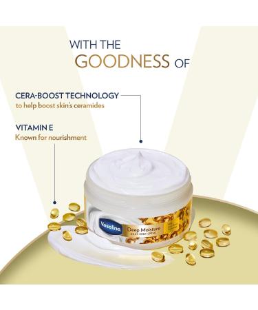 Vaseline Deep Moisture Silky Body Creme 180g | Cera-Boost Technology for Silky Smooth Skin - International Shipping Available - Buy Online on GoSupps.com