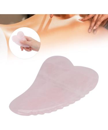 Verdant Touch Rose Quartz Gua Sha Tool - Stainless Steel Meridian Massage Device for Pain Relief | Portable Hand & Wrist Grip - Buy Online on GoSupps.com