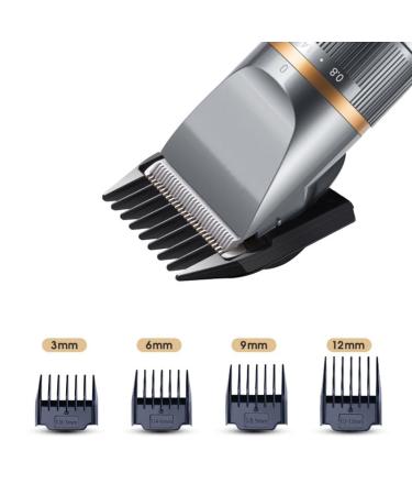 Barber Barber Shop Professional Electric Clipper with Intelligent Battery Display - 185mm Gray | Best International Shipping - Buy Online on GoSupps.com