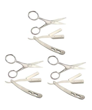 Beaupretty 6 StK Hand Razing Stainless Steel Inoxlm Dimension Razor Splarry Share Razor Razor From Stainless Steel Hairdresser Razor Shaving Handbook Shaving Handbook