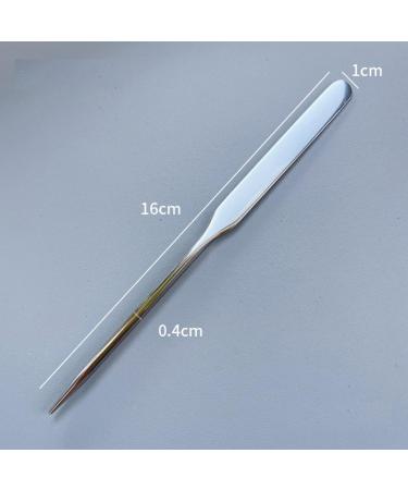 Buy 5 Pieces Stainless Steel Makeup Spatula Set | Foundation Mixing Tool Eye Cream Spoon & Nail Art Stirring Rod | Perfect for Home & Salon Use Silver - Buy Online on GoSupps.com
