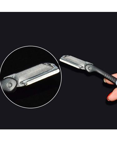 10pcs Foldable Eyebrow Razor Set - Portable Eyebrow Trimmer & Makeup Tool Kit - Eyebrow Shaper in Black | Buy Internationally - Buy Online on GoSupps.com