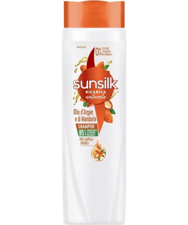  Italian Gourmet E.R. Sunsilk Argan and Almond Oil Shampoo for Brittle and Damaged Hair with Organic Argan and Almond Oil 12 x 250ml + Italian Gourmet Polpa 400g - Buy Online on GoSupps.com