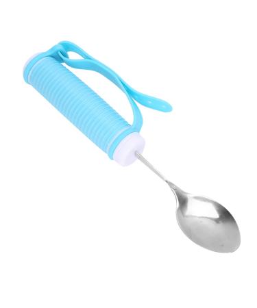Wear-Resisting with Elastic Strap Dining Eating Aids Utensil Elderly Auxiliary Tableware for The Elderly Disabled Eating Aids Flexible Rotating