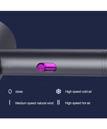 Multifunctional Blue Light Hair Dryer - Portable Lightweight Travel Keep Smooth Shiny Looking Hair Dryer High-Speed Low Noise Thermo-Control Hairdryer with Diffuser Volume Styling Nozzle for Home Tra - Buy Online on GoSupps.com