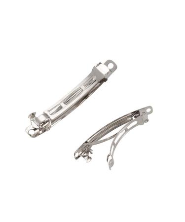 Craftdady 100pcs French Hair Clips - Iron DIY Accessories 4 Sizes (30/39/78mm) - Platinum Finish - Buy Online on GoSupps.com