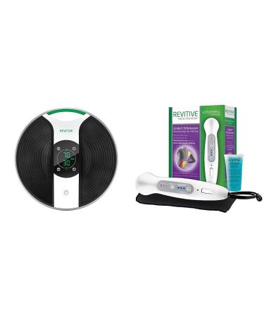 Revitive Medic circulatory stimulator & ultrasound therapy: relieves pain in muscular injuries symptoms and strains.Ideal ultrasound handwear for home bundle with ultrasound therapy