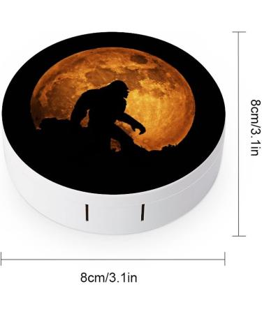 Red Moon Bigfoot Contact Lens Case with Mirror - Stylish Storage Box for Lens Kits | International Shipping Available - Buy Online on GoSupps.com