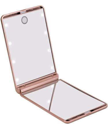 Touchup Dimmable LED Compact Mirror - Rose Gold | Impressions Vanity - Buy Online on GoSupps.com