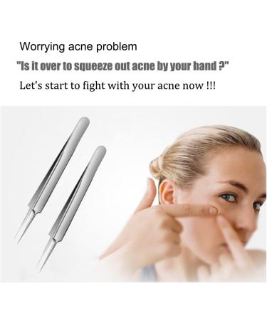 Stainless Steel Precision Tweezer for Ingrown Hair & Blackhead Removal - Buy Online on GoSupps.com