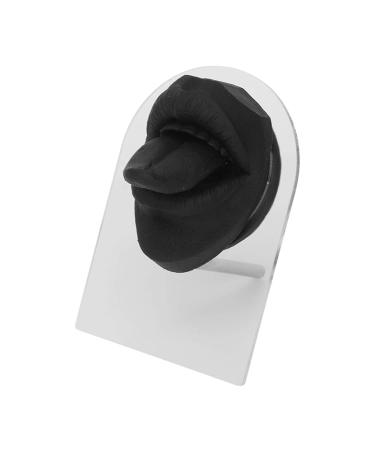 Tongue Puncture Practice Tool - Realistic Silicone Oral Tongue Model with Holder for Lip & Nail Practice (Black) | International Shipping Available - Buy Online on GoSupps.com