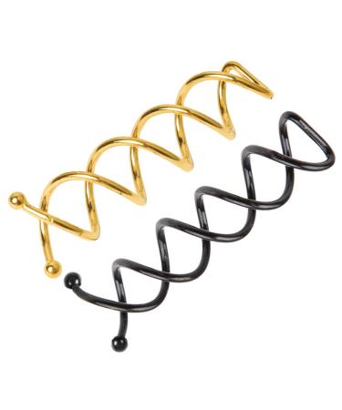 Csirnto 20-Pack Metal Spiral Hair Pins | Styling Clips & Needles for Perfect Hair Updos - Buy Online on GoSupps.com
