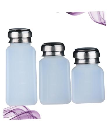 Ipetboom Ipetboom 3-Pack Pump-Filled Nail Polish Remover Bottles for Liquid Storage Bottles for Travel and Home Toiletries Detachable Design for Easy Refilling