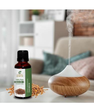 Flax Seed Oil 15 ML | 100% Pure Natural Therapeutic Grade Linum Usitatissimum Carrier Oil - International Shipping Available - Buy Online on GoSupps.com