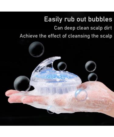Sigandg 2-Pack Silicone Scalp Massage Brush - Wet & Dry Hair Scalp Stimulator for Improved Circulation & Relaxation - Relaxing Blue - Buy Online on GoSupps.com