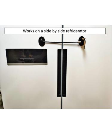 2 Pack Refrigerator Door Locks with 4 Keys | Child Safety Cabinet & File Drawer Lock | Freezer Door Lock by REZIPO - Black - Buy Online on GoSupps.com