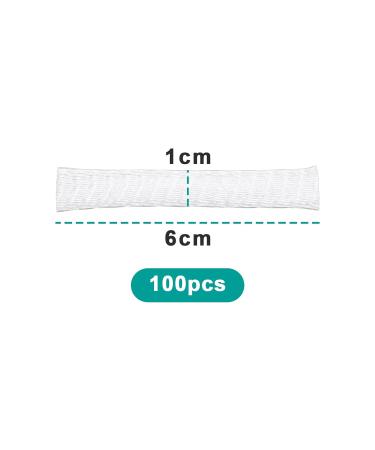 100pcs Makeup Brush Protective Covers - Premium Sewing Thread Mesh Netting - 6x1 cm Polyethylene Brush Protection - Buy Online on GoSupps.com