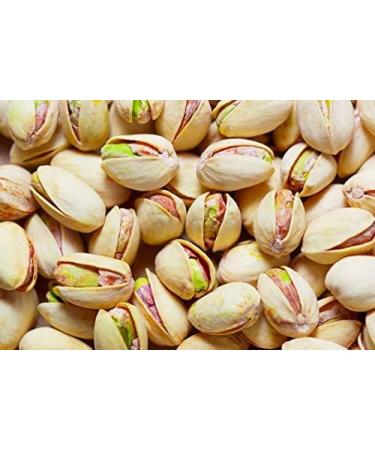Whole Pistachios | 1kg Pistachios with Shells | Salted Roasted Pistachios | Roasted & Salted Nuts | Non-GMO | Vegans & Vegetarians | Roasted Pistachios | Resealable Bag