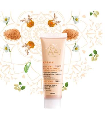 Taaj Matte Saffron Radiance BB Cream SPF 20 - Moisturizing Brightening Vegan Formula | 50 ml - International Shipping Available - Buy Online on GoSupps.com