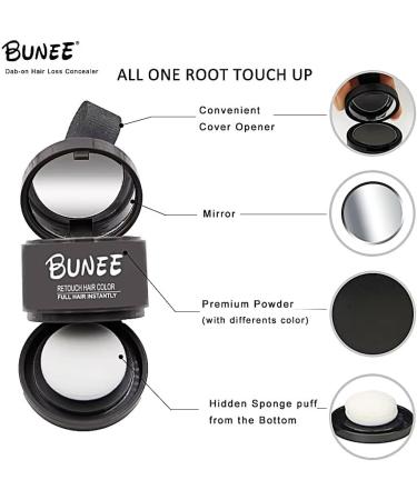 Volumizing powder concealing and correcting touch-up for smoothing hair beard and eyebrows covering and hiding regrowth anti-thinning for men and women pocket-sized 4g (dark navy) - Buy Online on GoSupps.com