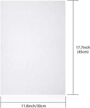 Caydo 18 Count Aida Cloth Cross Stitch Fabric - 4 Pieces, White - Embroidery Essential - Buy Online on GoSupps.com