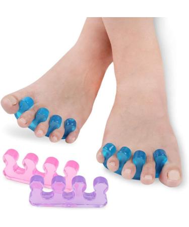 Buy Bonvie.shop Silicone Toe Separators for Pedicure | Hallux Valgus Splint & Ball Protection - Purple Color - Buy Online on GoSupps.com