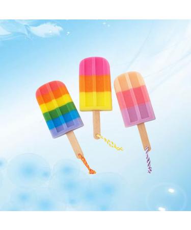 Milisten Popsicle Bath Sponge 3Pcs - Cute Ice Cream Kids Body Loofah Scrubber - Buy Online on GoSupps.com