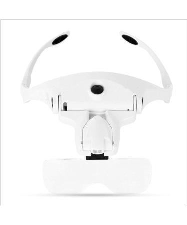 Headband Magnifier Head MountLighted Magnifying Glasses USB Rechargeable Magnifying Glass with Led Lights Headband Magnifier Glasses Maintenance Magnifier for Reading for Reading Jewellery Loupe - Buy Online on GoSupps.com