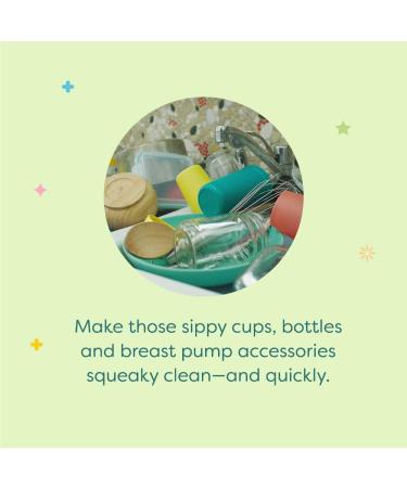 Babyganics Fragrance-Free Baby Dish Soap Foaming Non-Allergenic Baby Bottle Soap 473 ml Packaging May Vary - Buy Online on GoSupps.com