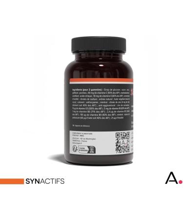 ARAGAN - Synactif Kidactif Pill Box - Nutritional Supplement Vitality and Growth Child - Complex of 10 vitamins and minerals - 60 gummies - 1 month of intake - Made in France - Buy Online on GoSupps.com