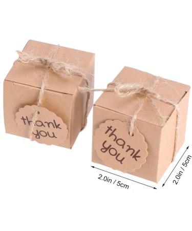 HOMSFOU Sets Wedding Decoration Brown Bakery Boxes Thank You Candy Favor Boxes Black Decor Birthday Mini Boxes Gift Bags Empty with Inserts Christmas Goodie Earrings Vintage - Buy Online on GoSupps.com