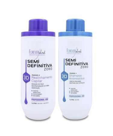 Forever Liss Semi Definitive Power 3D Formaldehyde Brush 2x1L/33. 8fl.oz
