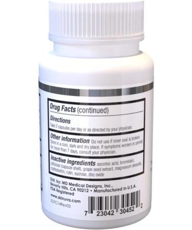 Skinuva Bruise Supplement for Bruising and Swelling - Homeopathic Remedy - 14 Capsules - Buy Online on GoSupps.com
