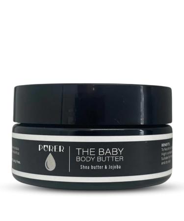 Purermama Baby Body Butter | Moisturizes & Soothes Dry Skin | Fragrance-Free Preservative-Free Glow Butter | Anti-Microbial Formula | Skin Healing Properties | 100% Natural - 207g