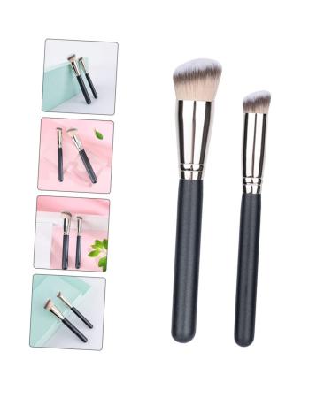 Buy Skull Stationary Makeup Brushes Set - 2pcs Precision Applicators for Cosmetics | Ideal for Foundation Concealers & Eye Makeup | Travel-Friendly & Durable - Buy Online on GoSupps.com