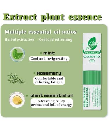 Goto Kiss 2-in-1 Nasal Inhaler & Nasal Clip Set - Mint Scent Adjustable Aroma with Dropper Cooling Relief for Stuffy Nose Perfect for Awakening & Sleep - Buy Online on GoSupps.com