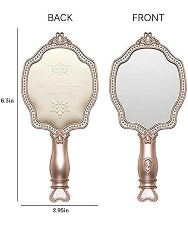 EYHLKM Girls Vintage Vanity Mirror Princess Hand Held Makeup Mirror - Perfect Gift for Girls - Buy Online on GoSupps.com