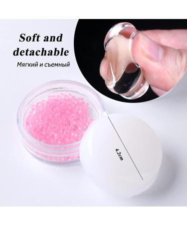 French Nails Jelly Cream Silicone Nail Art Stamper - Multi Pink - Buy Online on GoSupps.com
