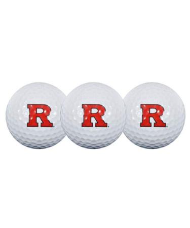 Collegiate Golf Ball Pack of 3 Rutgers Scarlet Knights