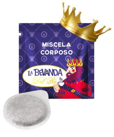 La Bevanda Del Re La Bevanda Del Re - 150 Caffe Pods ESE 44 MM Coffee Pods Blend CORPOSA Compatible with Caffe Pods Caffe 44 Espresso Reale Napoletano Coffee Waffles 7.7G