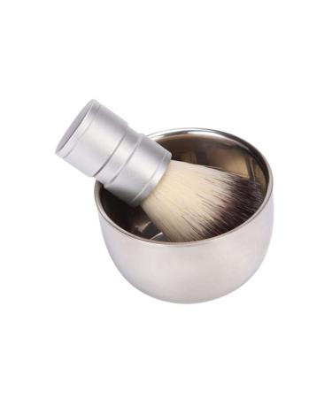 Stahad men's hair brush shaving bowl made of stainless steel shaving brush for men shaving bowl and brush beard brush men travel razor brush men's brush birthday present manual man