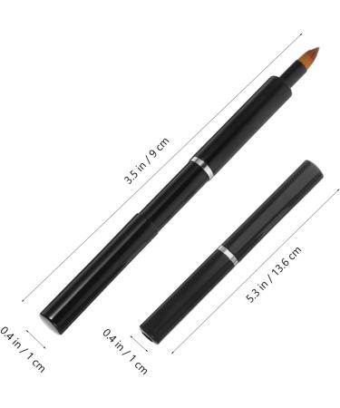 DOITOOL lip lip gloss brush applicator Tricolor lip brush telescopic lip gloss round lip gloss applicator artificial fiber lip makeup Concealer lip balm smudge stick - Buy Online on GoSupps.com