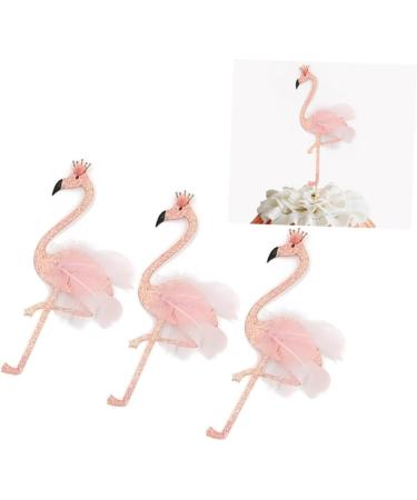 6pcs Birthday Cake Topper Cake Insert Decoration Happy Birthday Topper Hawaiian Cakes Toppers Flamingo Candles Cupcake Ornament Fruitcake Flash Powder Banquet Cute Pink Pink 6pcs - Buy Online on GoSupps.com