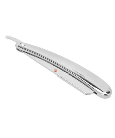 Manual Folding Razor - Blade-Free Silver Plated Hairdressing Tool for Home & Barber Shop - Buy Online on GoSupps.com