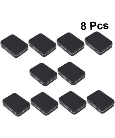 NUOBESTY 8pcs Box Jewelry Boxes Black Metal Food Container Candy Tin Mini Rectangular Tin Candy Box Rectangle Size 2 Black - Buy Online on GoSupps.com