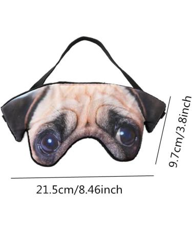 Cute Animal Sleep Mask for Kids & Adults - Soft Plush Dog Design - Perfect for Travel, Yoga, and Naps - Buy Online on GoSupps.com