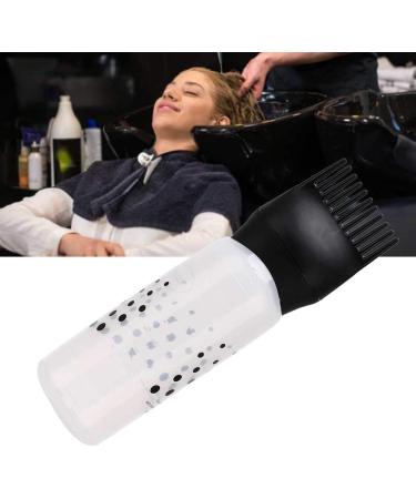 Dyestuff Applicator 170ml Hair Dye Bottle Applicator Brush Shampoo Bottle Hair Dyeing Bottle with Comb Teet for Barbershops Hair Salons(black) - Buy Online on GoSupps.com