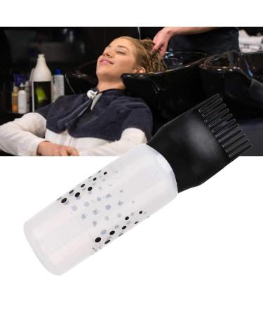 170ml Hair Oil Applicator Bottle - Hair Dye & Shampoo Applicator with Comb Teeth (White/Black) | Best for Hair Coloring - Buy Online on GoSupps.com