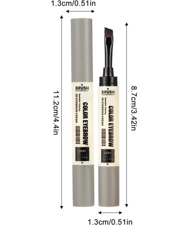 Eyebrow Gel Tint | Eyebrow Mascara Tinted Brow Cream With Brush - Natural Eyebrow Mascara Tinted Brow Cream Double Head Liquid Eyebrow Pencil All Day Hold Lambo Black - Buy Online on GoSupps.com